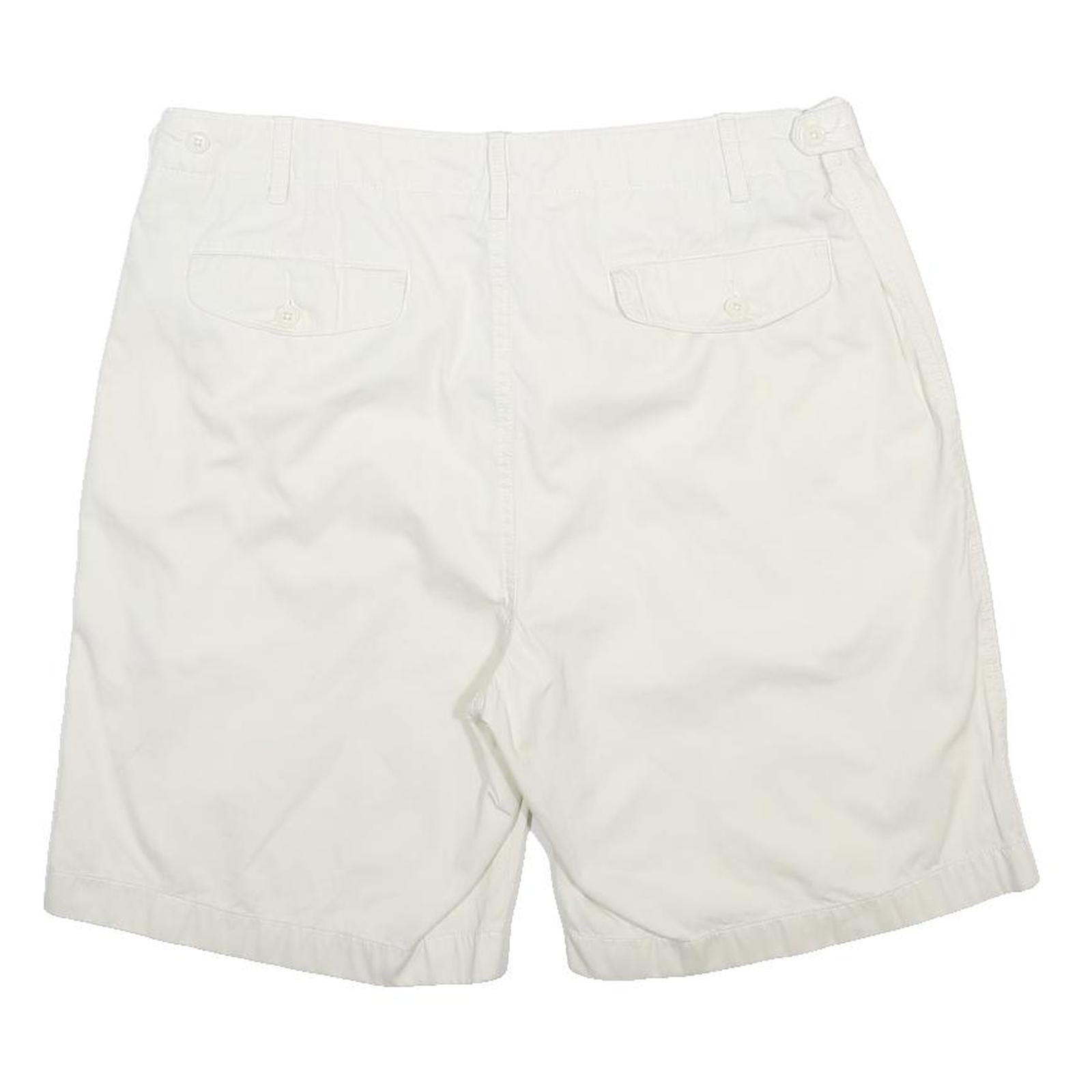 NAUTICA Mens Shorts White Casual Plain XL W38 Cotton Comfortable Classic Fit