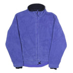 LL BEAN Womens Purple Jacket M Polyester Fleece Casual Outdoor Zip Closure