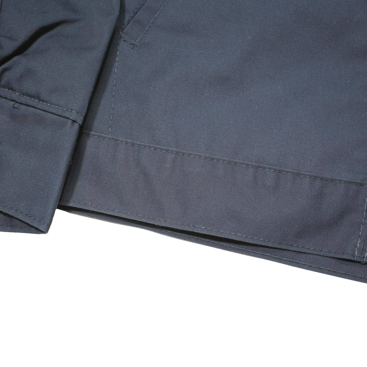 DICKIES Mens Navy Workwear Jacket L Cotton Blend Zip Logo Embroidered