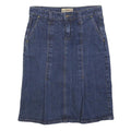 LIQUID Womens Blue Denim Pencil Knee Length Cotton Skirt Size S Casual