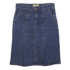 LIQUID Womens Blue Denim Pencil Knee Length Cotton Skirt Size S Casual