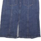 LIQUID Womens Blue Denim Pencil Knee Length Cotton Skirt Size S Casual