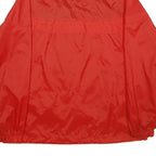 COLUMBIA Womens Red & Navy Lightweight Nylon Jacket L Zip Plain Sportswear