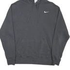 NIKE Mens Grey Hoodie M Casual Pullover Sweatshirt Cotton Blend