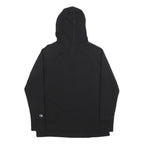 CHAMPION Womens Black Hoodie S Cotton Blend Pullover Logo Sweatshirt