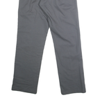 DICKIES Mens Cotton Blend Grey Regular Straight Trousers W28 L30 Workwear Zip