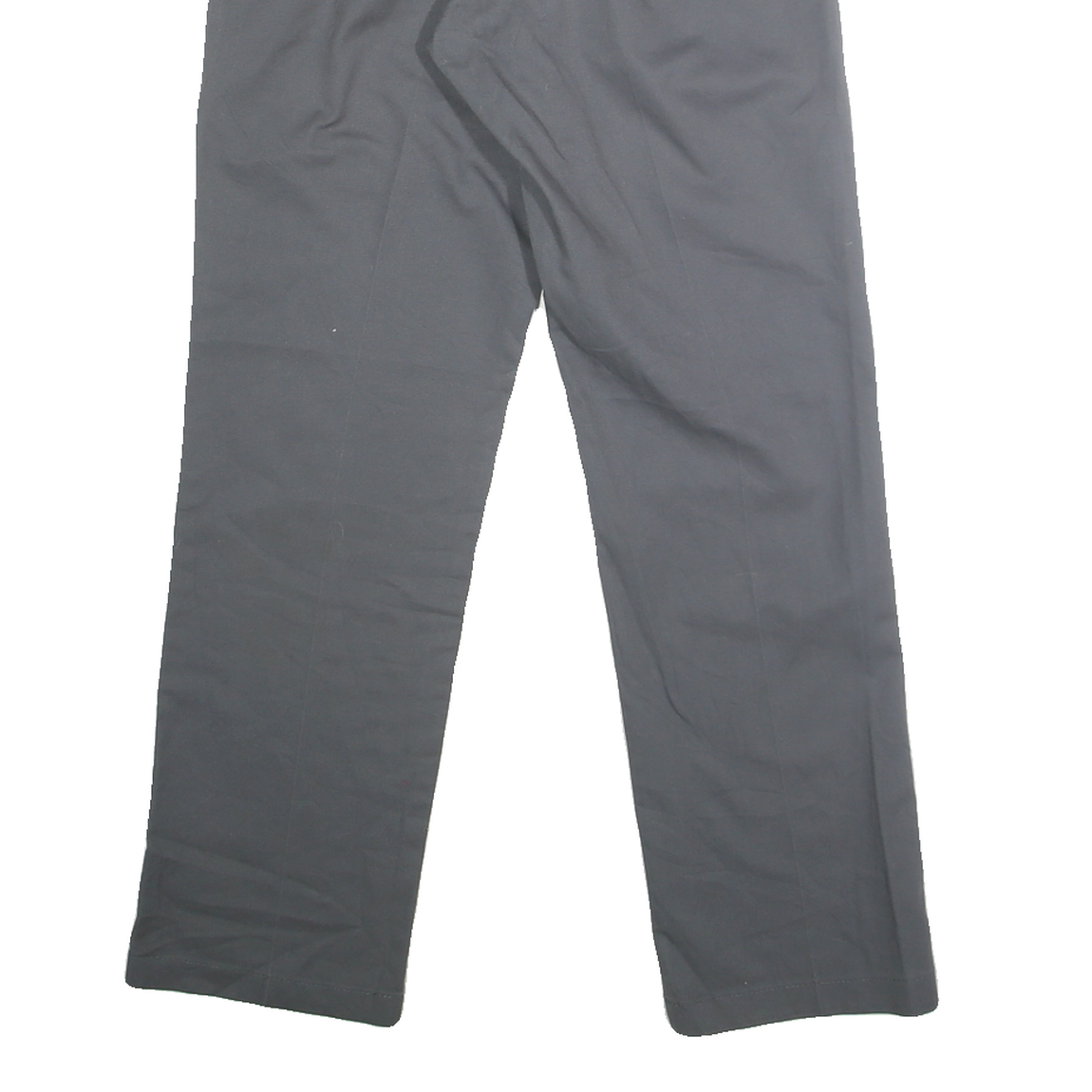 DICKIES Mens Cotton Blend Grey Regular Straight Trousers W28 L30 Workwear Zip