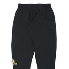 ADIDAS Mens Joggers Black Gold Slim Tapered S W26 L26 Logo Casual