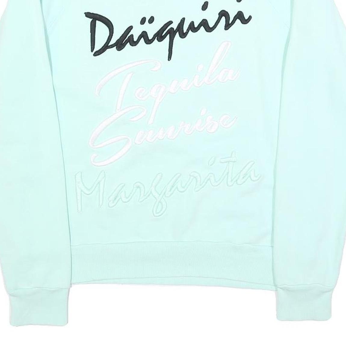 FILLES A PAPA Womens Light Blue Sweatshirt M Crew Neck Casual Pullover Cotton