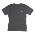 CARHARTT Mens Grey Pocket T-Shirt S Cotton Short Sleeve Crew Neck Workwear