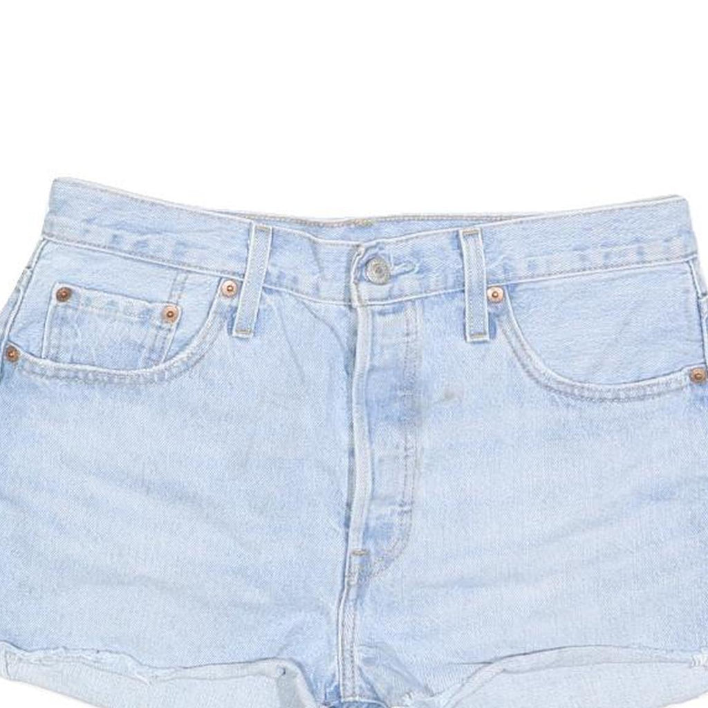 LEVI'S Womens Shorts Blue Denim Casual Cut-Off M W29 Classic Fit