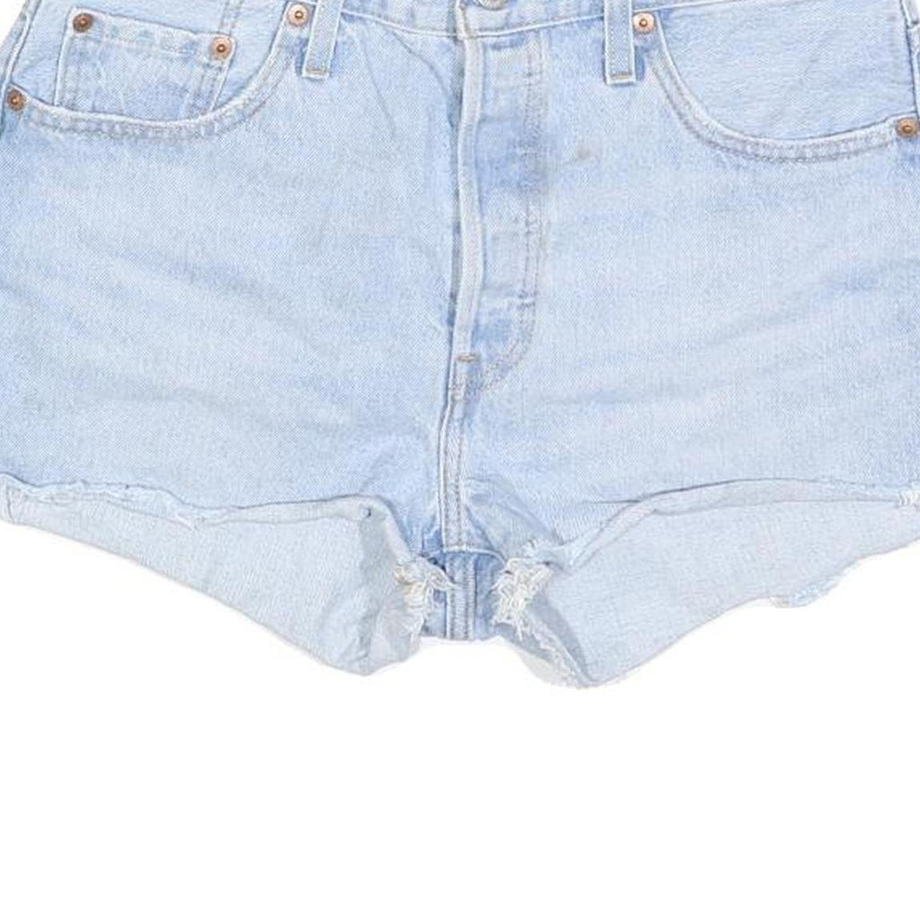 LEVI'S Womens Shorts Blue Denim Casual Cut-Off M W29 Classic Fit