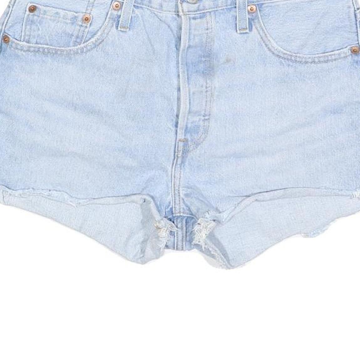 LEVI'S Womens Shorts Blue Denim Casual Cut-Off M W29 Classic Fit