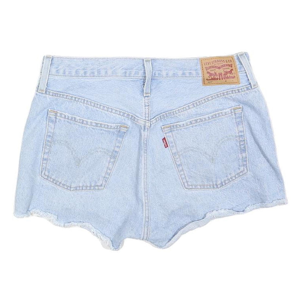 LEVI'S Womens Shorts Blue Denim Casual Cut-Off M W29 Classic Fit