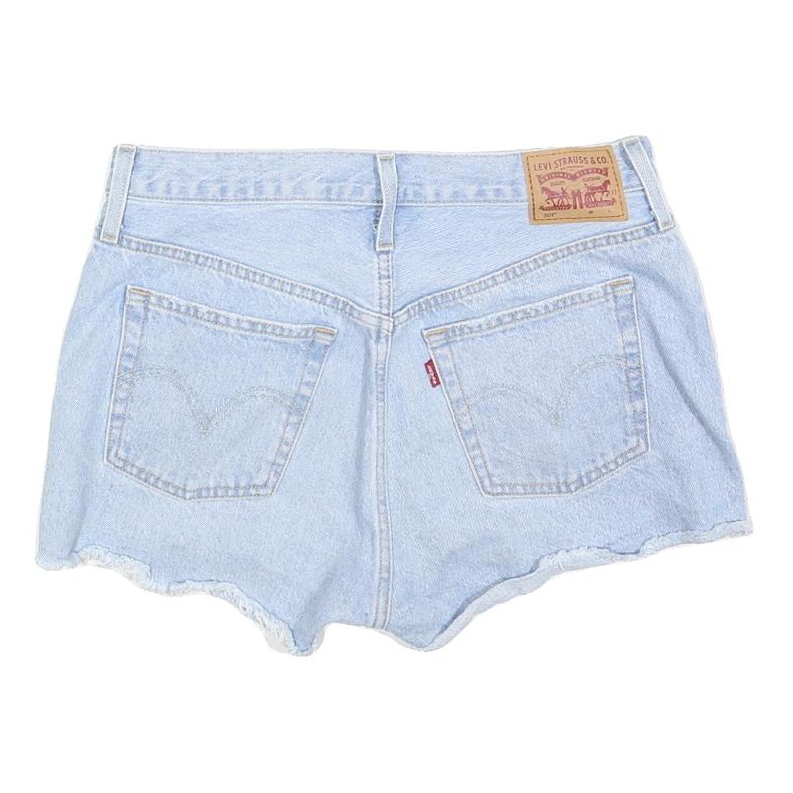 LEVI'S Womens Shorts Blue Denim Casual Cut-Off M W29 Classic Fit