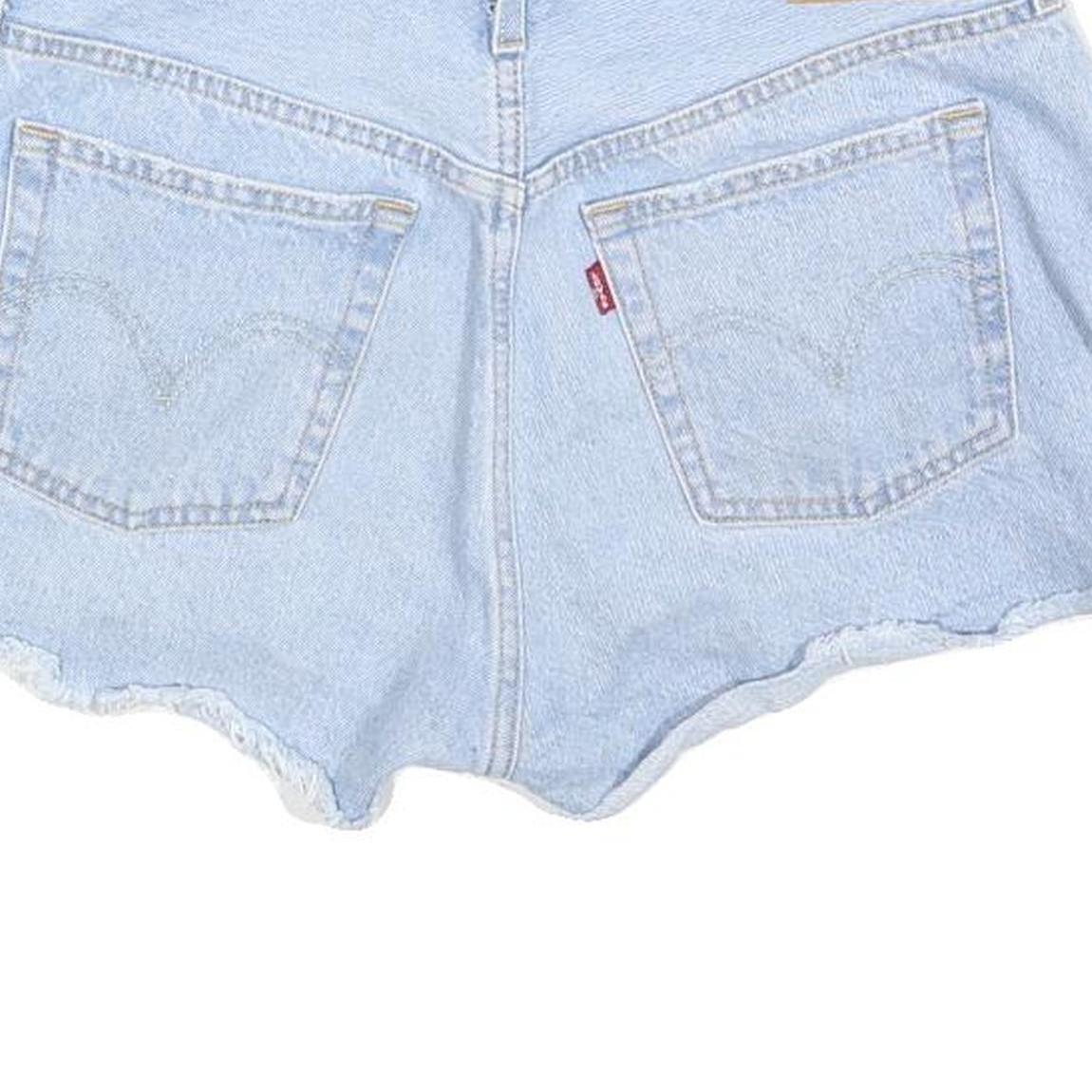 LEVI'S Womens Shorts Blue Denim Casual Cut-Off M W29 Classic Fit