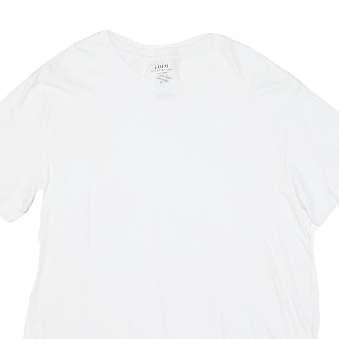 POLO RALPH LAUREN Mens White XL Classic Fit Short Sleeve Crew Neck T-Shirt