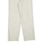 VALENTINO Womens Wool Blend Cream Regular Fit Straight Leg Trousers W26 L30