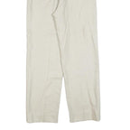 VALENTINO Womens Wool Blend Cream Regular Fit Straight Leg Trousers W26 L30