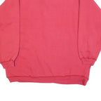 PRO SPIRIT Womens Red Polo Collar L Cotton Blend Sweatshirt Casual Pullover