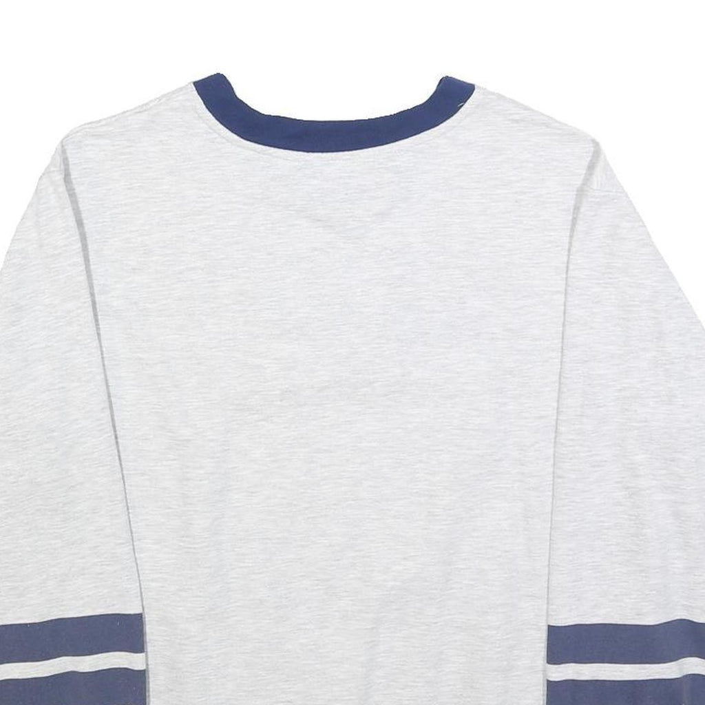 DISNEY Womens White & Navy Mickey And Friends Crew Neck M Cotton Sweatshirt