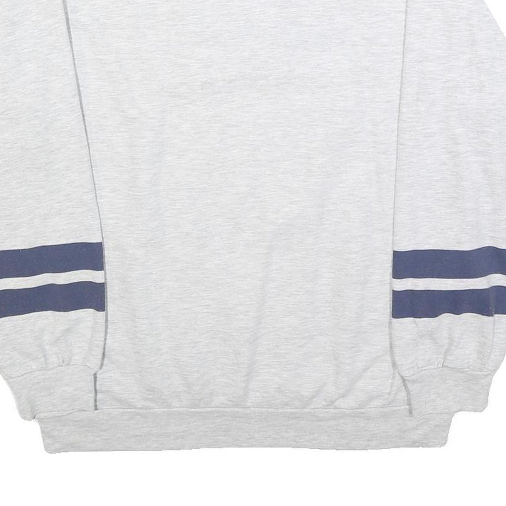 DISNEY Womens White & Navy Mickey And Friends Crew Neck M Cotton Sweatshirt