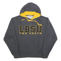 STADIUM Mens Grey & Yellow LBSU The Beach Pullover Hoodie M Cotton Blend