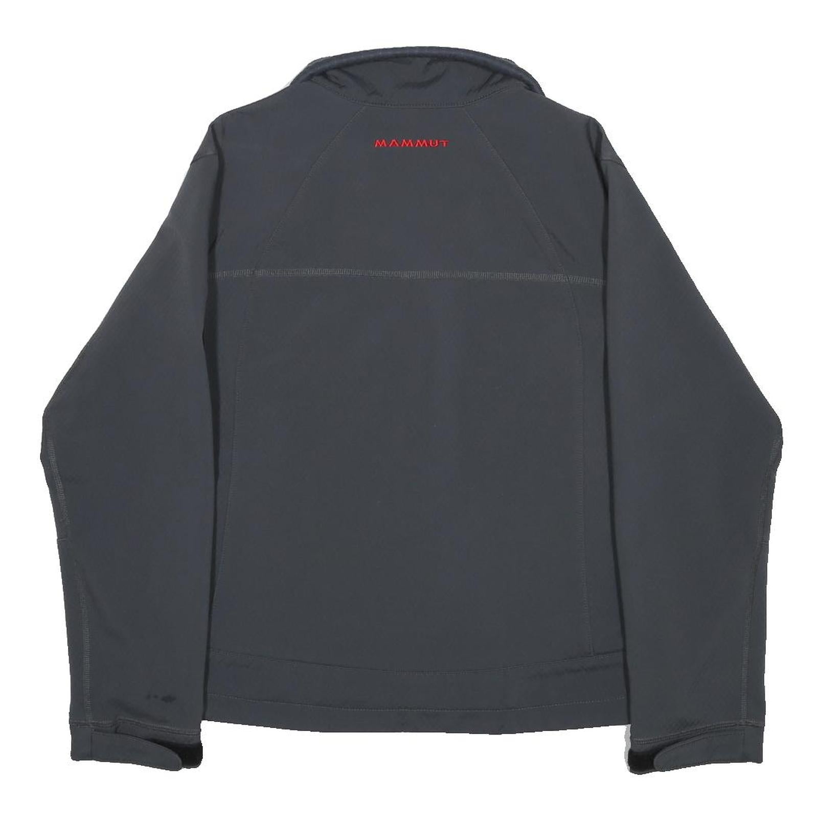 MAMMUT Womens Grey Athletic Jacket XS Polyester Zip Outdoor Lightweight
