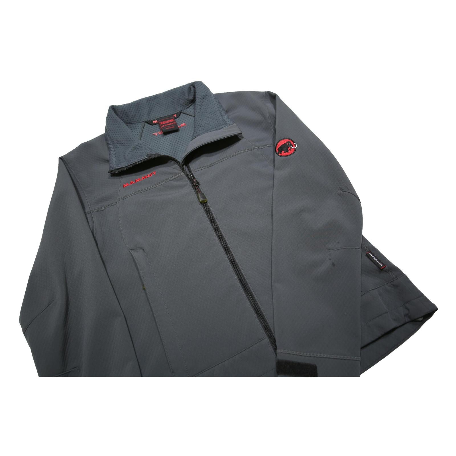 MAMMUT Womens Grey Athletic Jacket XS Polyester Zip Outdoor Lightweight
