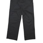 DICKIES Mens Black Cotton Regular Straight Trousers W31 L32 Workwear Casual