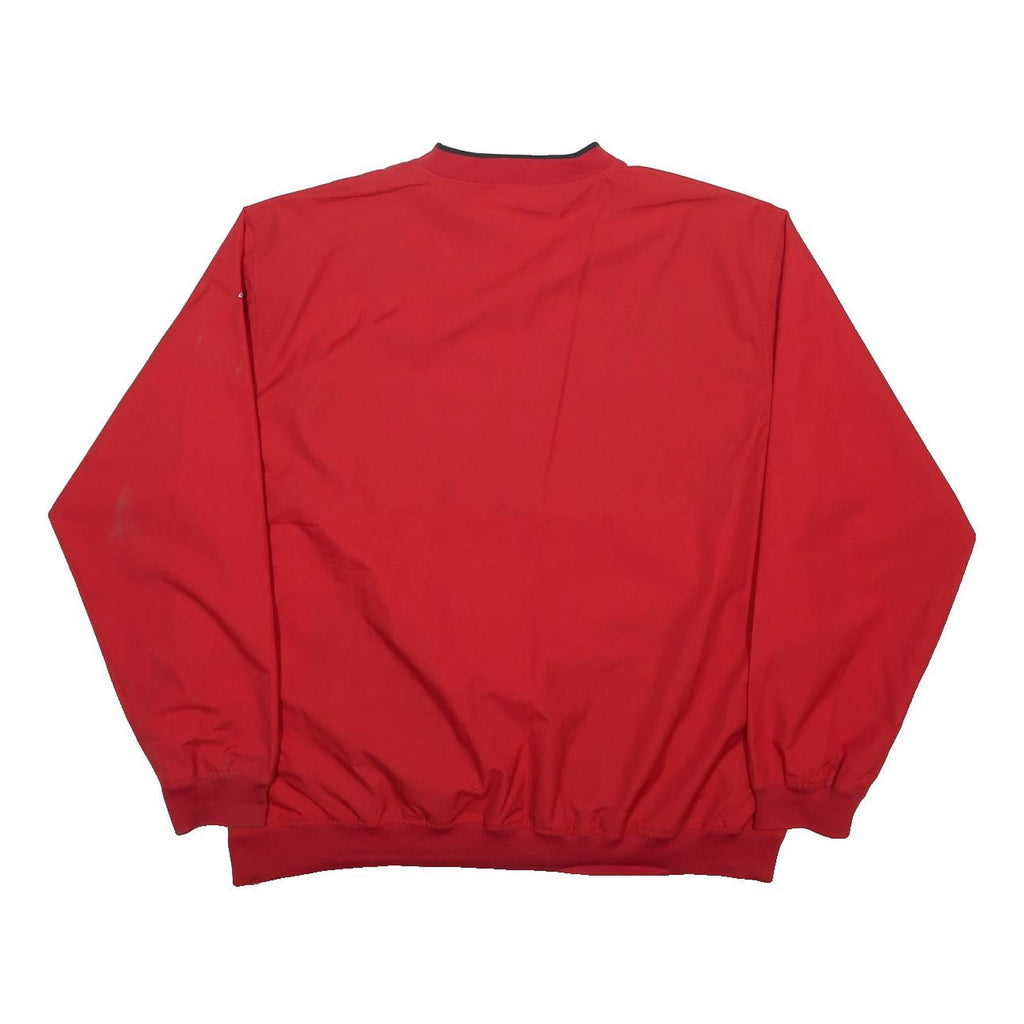 NFL Mens Red Atlanta Falcons V-Neck XL Football Sweatshirt Polyester Pullover
