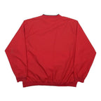 NFL Mens Red Atlanta Falcons V-Neck XL Football Sweatshirt Polyester Pullover