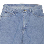 WRANGLER Womens Denim Blue Casual Shorts XL W38 Cotton Blend Relaxed Fit