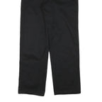DICKIES Mens Cotton Blend Black Regular Straight Trousers W34 L31 Workwear Zip