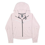 NIKE Womens Light Pink Hoodie Full Zip M Stylish Sporty Casual Jacket