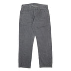 LEVI'S Mens Jeans Grey Regular Straight Denim Light W33 L27 Classic Zip Closure