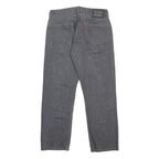 LEVI'S Mens Jeans Grey Regular Straight Denim Light W33 L27 Classic Zip Closure