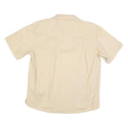 TRIBORD Mens Beige Hawaiian Shirt L Floral Print Cotton Blend Casual Summer