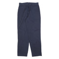 DOCKERS Womens Cotton Blend Navy Blue Regular Fit Straight Leg Trousers W28 L28