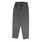 GALAXY Womens Regular Fit Straight Leg Denim Dark Jeans W28 L30 Cotton Blend Zip