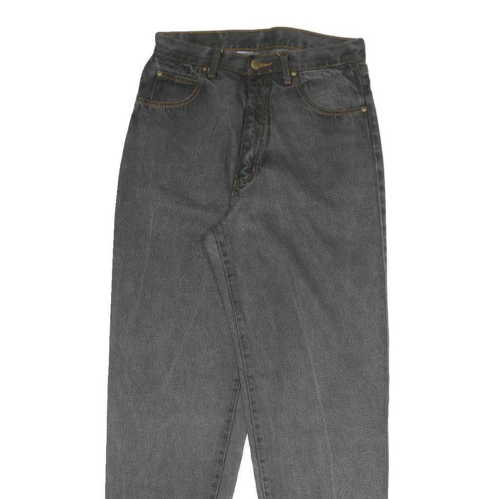 GALAXY Womens Regular Fit Straight Leg Denim Dark Jeans W28 L30 Cotton Blend Zip