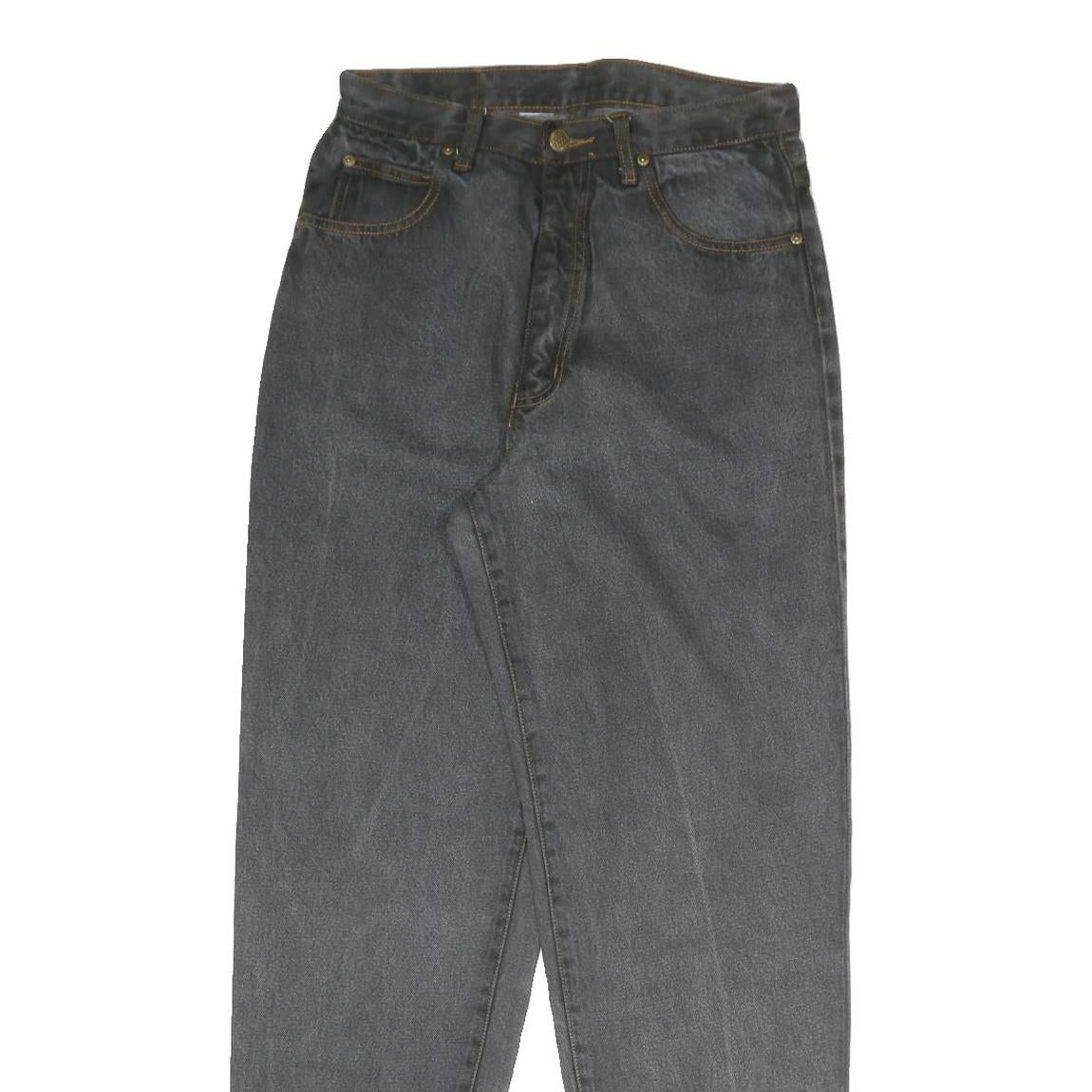 GALAXY Womens Regular Fit Straight Leg Denim Dark Jeans W28 L30 Cotton Blend Zip