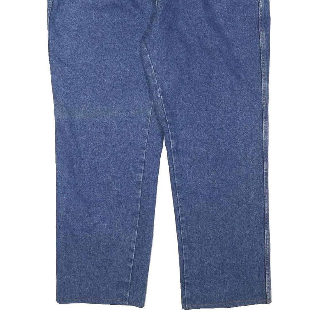 WILD Mens Jeans Blue Regular Straight Denim Medium W36 L26 Casual Zip Fly