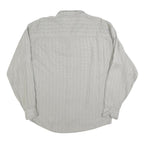 ATLANTIC CONNECTION Womens Grey Printed Shirt Long Sleeve Button Neck L