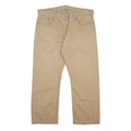 LEVI'S Mens Cotton Beige Slim Tapered Trousers W36 L27 Casual Smart Zip
