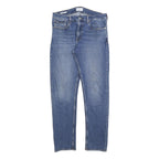 CALVIN KLEIN Mens Jeans Blue Slim Skinny Denim Medium W34 L32 Zip Closure