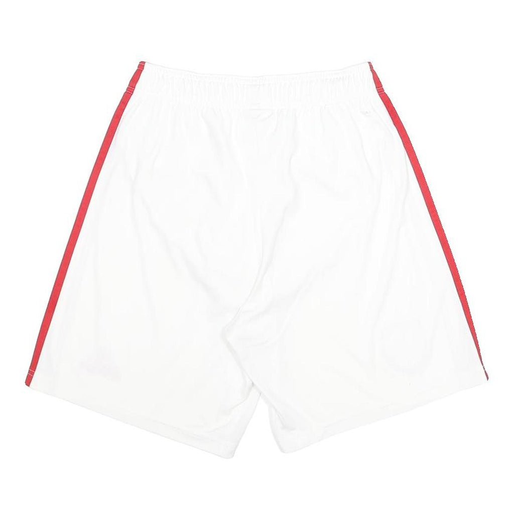ADIDAS 2021-22 Arsenal Home Mens Shorts White & Red Logo S W24 Sports Football
