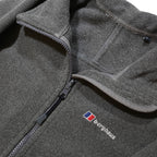 BERGHAUS Mens Grey Jacket S Polyester Zip Stand-Up Collar Fleece Outdoor Casual
