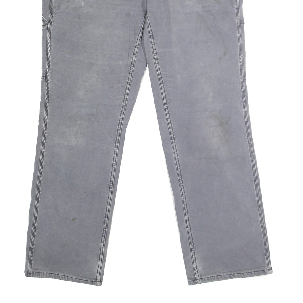 CARHARTT Womens Cotton Blend Grey Classic Straight Trousers W36 L30 Workwear