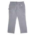 CARHARTT Womens Cotton Blend Grey Classic Straight Trousers W36 L30 Workwear